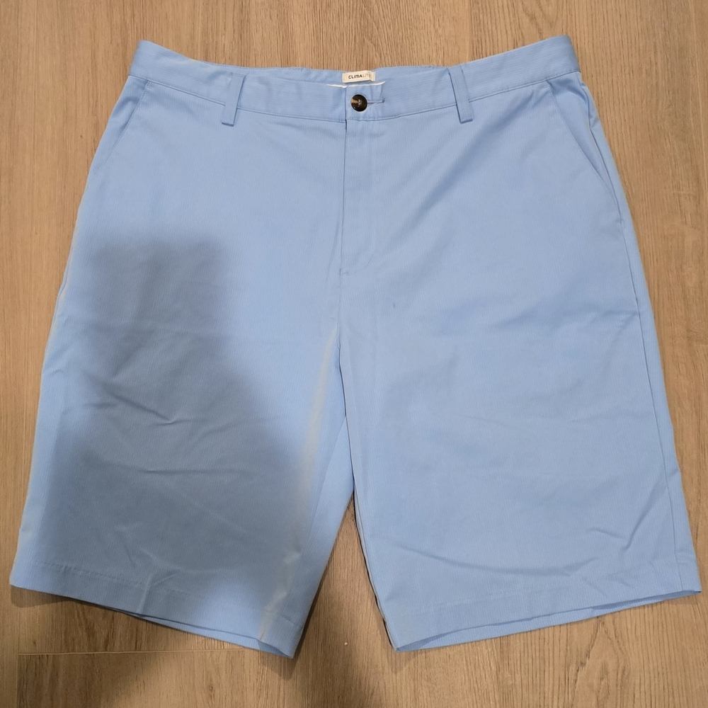 Adidas Blue Flat Front Shorts for Summer